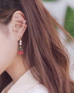 프린즈 귀걸이 버튼 귀찌