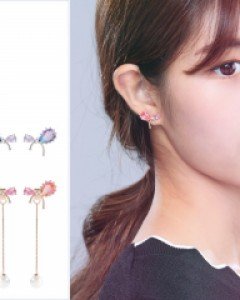 루셀 귀걸이 (실버침)