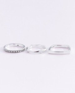 [925silver] 폴리곤 실버 반지