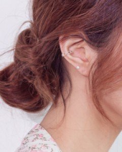 [925silver] 보니 실버 이어커프 귀찌 (낱개)