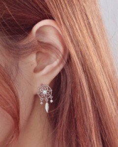 유어드림 귀걸이 나사형 귀찌 (실버침)