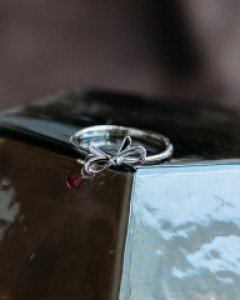 슬림베이직리본 반지 12호 (one size)