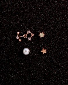 라일로 별자리 탄생석 귀걸이 세트