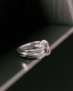 [925silver] 루지나 실버 반지 one size (14호~15호)