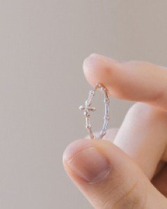 [925silver] 볼포인 실버 반지 (one size) 12~13호