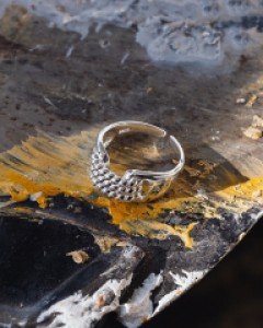 [925silver] 플리머 실버 반지 free size (12~15호)