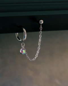 루비클 투핀 귀걸이 피어싱 (낱개)