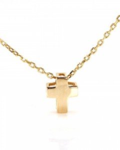 [제나벨라] 14K18K심플 십자가 여성 크로스 포인트 목걸이