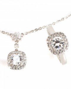 [제나벨라] 14K 18K골드 큐빅 화이트골드세트 안젤리카 세트