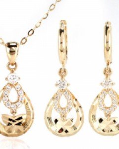 [제나벨라] 14K 18골드 귀걸이목걸이세트 브론테 세트