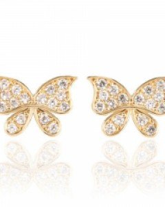 [제나벨라] 14K 18K골드 심플 데일리침귀걸이 파피용 귀걸이