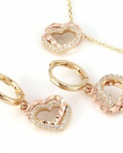 [제나벨라] 14K 18K골드 심플 귀걸이목걸이세트 일루소 세트