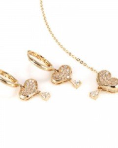 [제나벨라] 14K 18골드 귀걸이목걸이세트 카덴느 세트