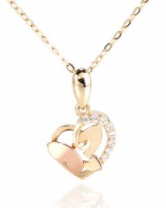 [제나벨라] 14K18K하트 나비 여성 엘사 목걸이