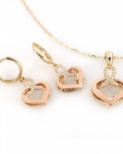 [제나벨라] 14K 18K골드 심플 귀걸이목걸이세트 케이시 세트