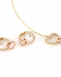 [제나벨라] 14K 18골드 귀걸이목걸이세트 아일린 세트