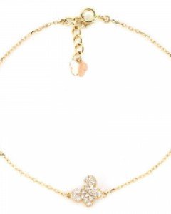 [제나벨라] 14K18K나비 깜찍 여성 체인 마가렛 팔찌