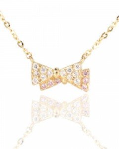 [제나벨라] 14K 18K 데일리 리본 포인트목걸이 카트리나 목걸이