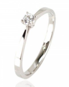 [제나벨라] 14K 18K 심플 큐빅 반지 아로니 반지