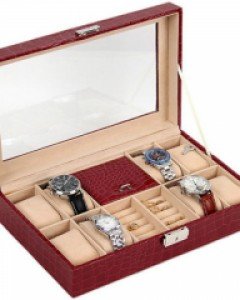 시계 , 주얼리 보관함(8개) red