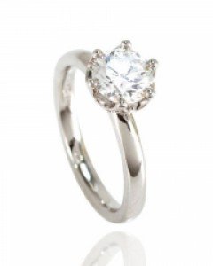 [제나벨라] 14K 18K 데일리 화이트 반지 심플 화이트 반지Ⅲ