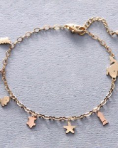 [제나벨라] 14K 18K골드 심플 여자체인팔찌 큐트 씨 팔찌