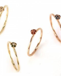 [제나벨라] 14K 18K 심플 큐빅 반지 파나티코 반지