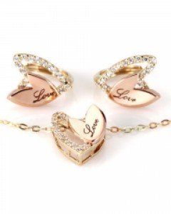 [제나벨라] 14K 18K골드 심플 귀걸이목걸이세트 네브라 세트