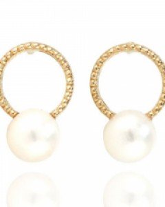 [제나벨라] 14K 18K골드 심플 데일리침귀걸이 큐트 펄 귀걸이