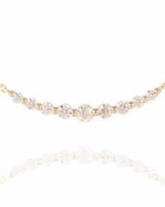 [제나벨라] 14K 18K 데일리 포인트목걸이 샤프란 목걸이