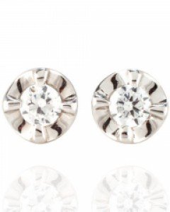 [제나벨라] 14K 18K 다이아 프로포즈 에이브릴 1부 다이아 귀걸이