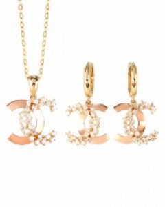 [제나벨라] 14K 18K골드 심플 귀걸이목걸이세트 스페치오 세트