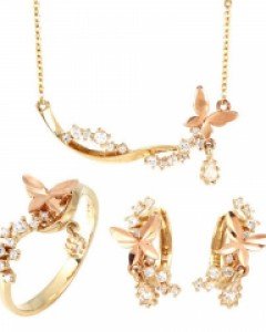 [제나벨라] 14K 18K골드 심플 귀걸이목걸이반지세트 아티카 세트