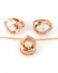 [제나벨라] 14K 18K골드 심플 귀걸이목걸이세트 세고비아 세트