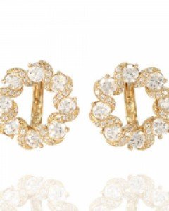 14K 18K 큐빅 귀걸이 아이기나 귀걸이