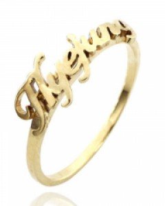 [제나벨라] 14K 18K 데일리 반지 심플 이니셜 반지