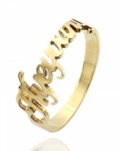 [제나벨라] 14K18K우정,커플링 추천 심플 이니셜 반지Ⅱ