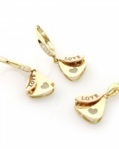 [제나벨라] 14K 18K골드 심플 귀걸이목걸이세트 토마르 세트