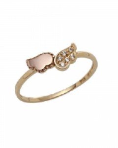 [제나벨라] 14K 18K 귀여운 날개 푸르마 반지