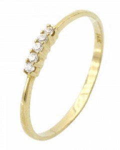 [제나벨라] 14K18K심플 여자 카네 반지