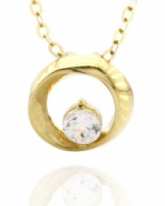 [제나벨라] 14K18K심플 여자 포인트 라운드 목걸이
