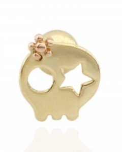 [제나벨라] 14K18K귀여운 해골 큐트 스컬 피어싱 [낱개상품]