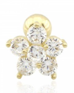 [제나벨라] 14K18K심플 꽃 미니 블로썸 피어싱 [낱개상품]