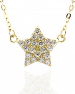 [제나벨라] 14K18K별모양 여자 디뉴 목걸이