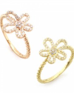 [제나벨라] 14K 18K 데일리 꽃반지 아도라 반지