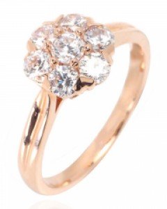 [제나벨라] 14K18K핑크골드 고급스러운 콜리마 반지