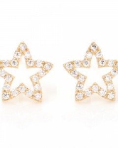 [제나벨라] 14K 18K골드 심플 데일리침귀걸이 샤인 스타 귀걸이