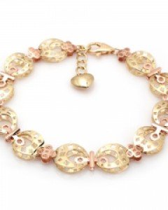 [제나벨라] 14K 18K골드 핑크투톤 여자팔찌 미나스 팔찌Ⅱ