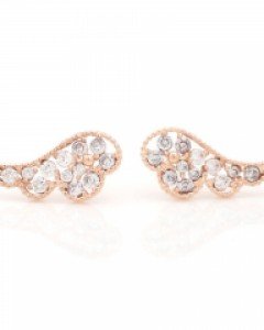 [제나벨라] 14K 18K골드 심플 데일리침귀걸이 샤인 윙 귀걸이