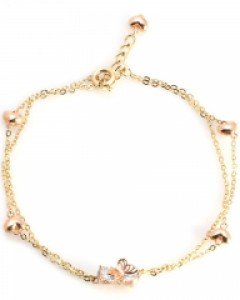 [제나벨라] 14K 18K골드 심플 여자두줄체인팔찌 클루쎄 팔찌Ⅱ